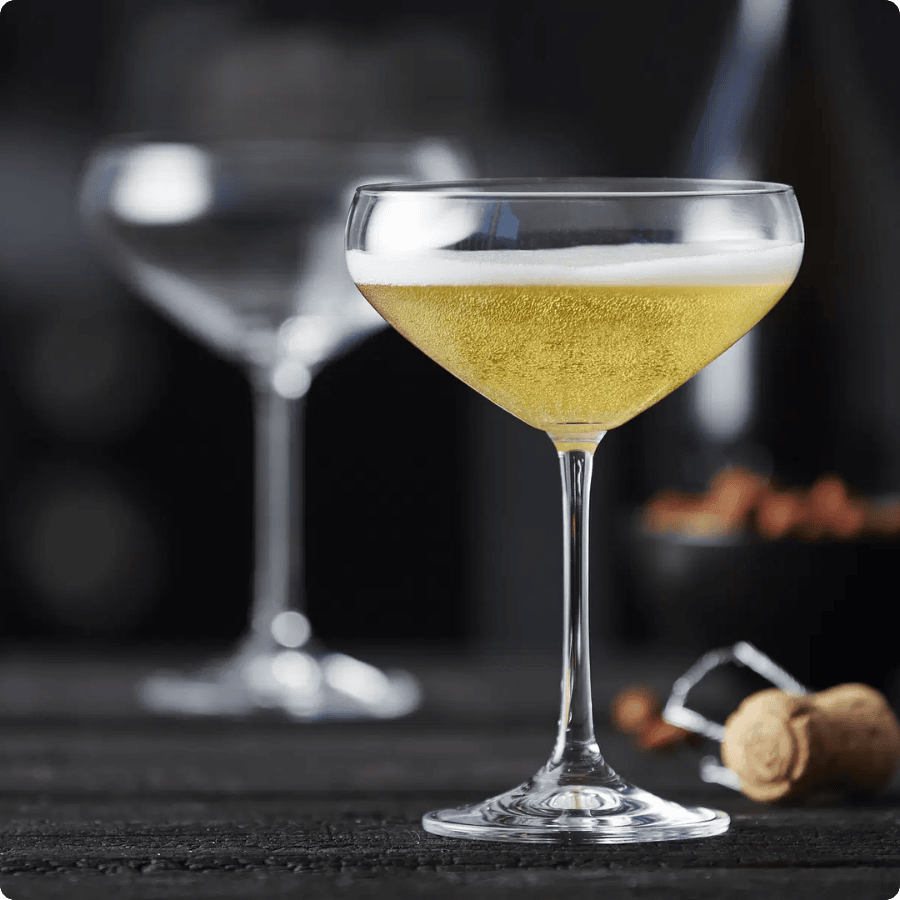 Lyngby Glas Juvel Champagneskål 34 cl 4 stk.